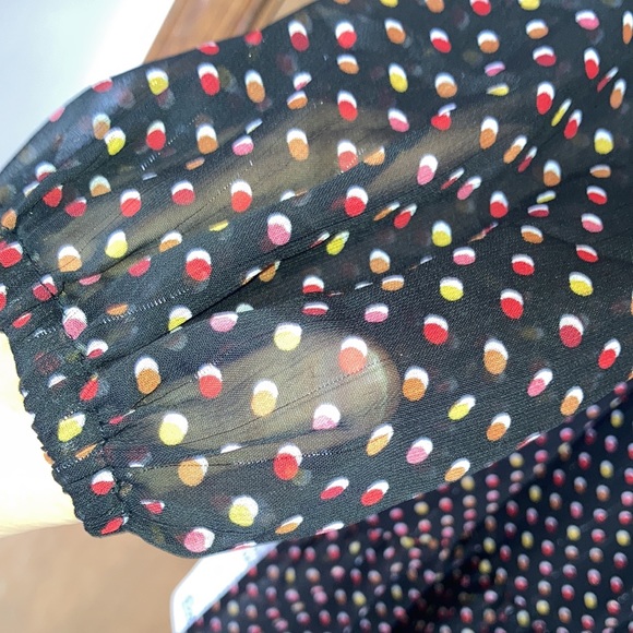 Signature multi colored polka dot w metallic accents size MP - Picture 16 of 17